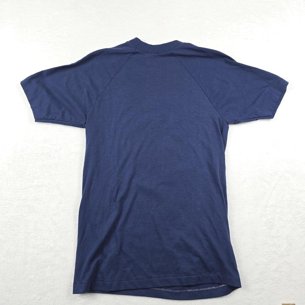 Snoopy US Navy I Survived Boot Camp Shirt Blue Men's Size Medium Peanuts Vintage - Picture 7 of 7